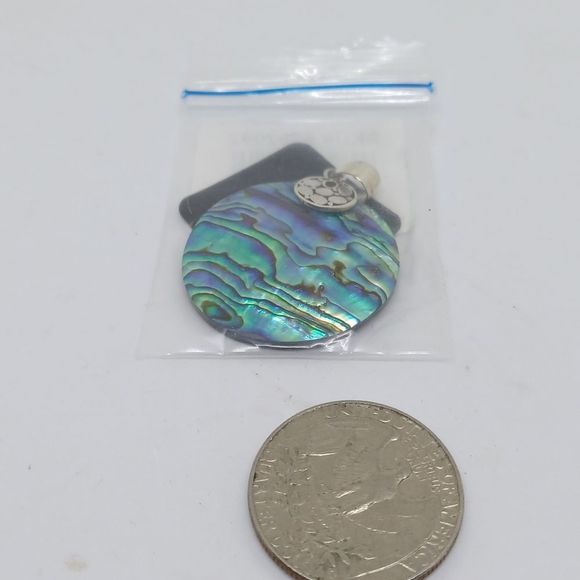 Abalone Shell Pendant in Sterling Silver - Picture 4 of 5